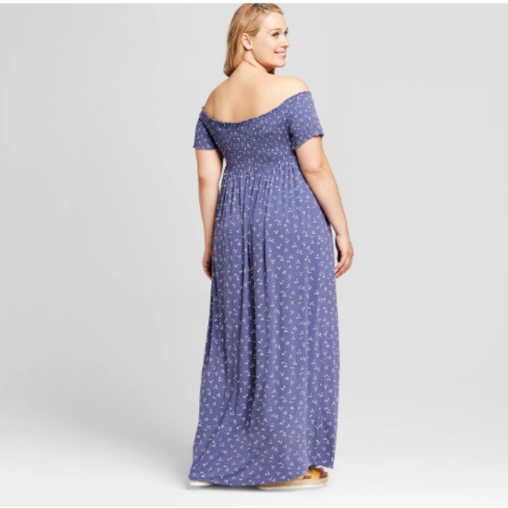 Maternity Smocked Maxi Dress #59-72 - Picture 2 of 2
